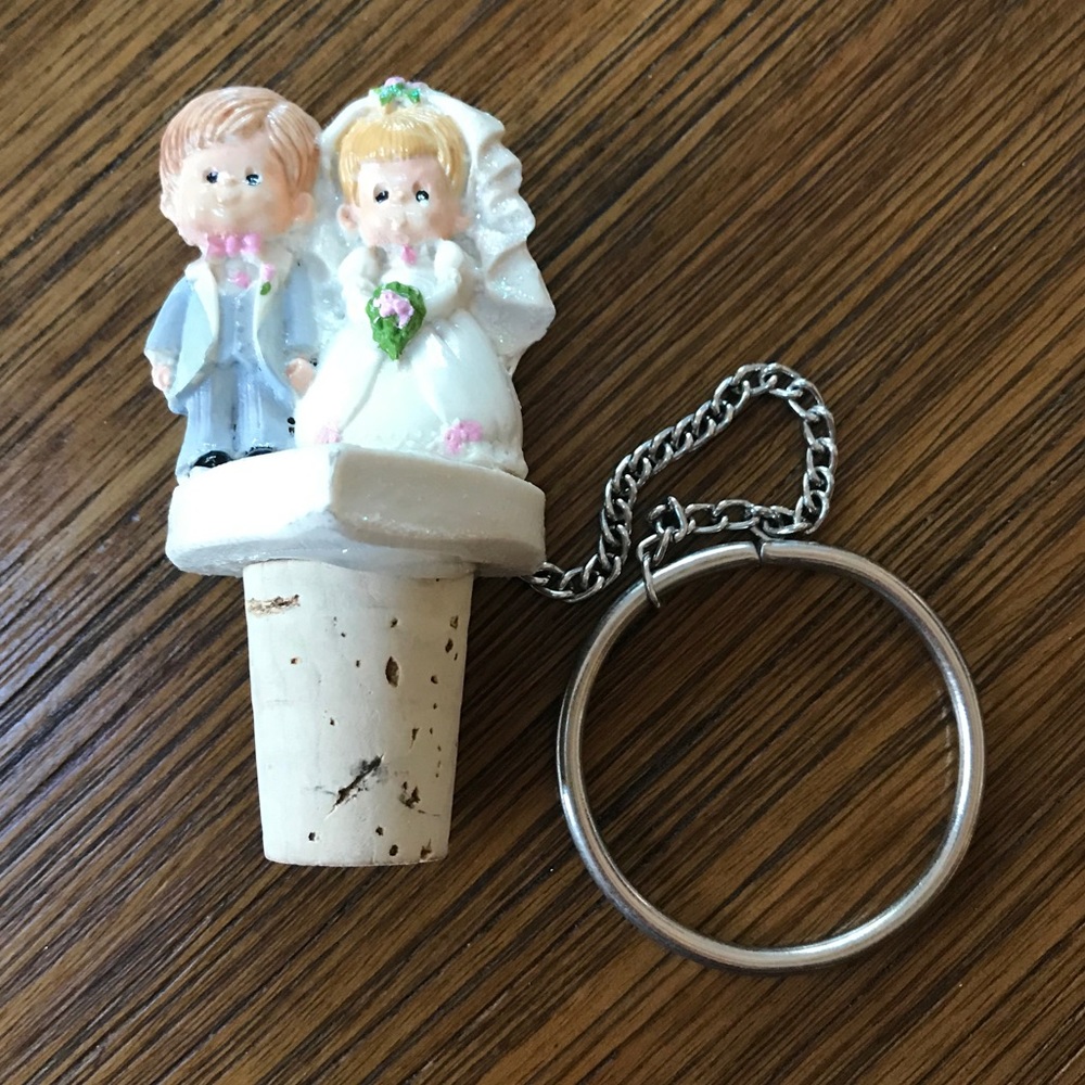 Bride & Groom decorative wine cork